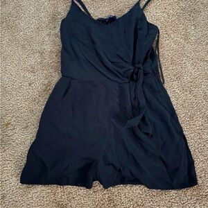 Black Sleeveless Romper